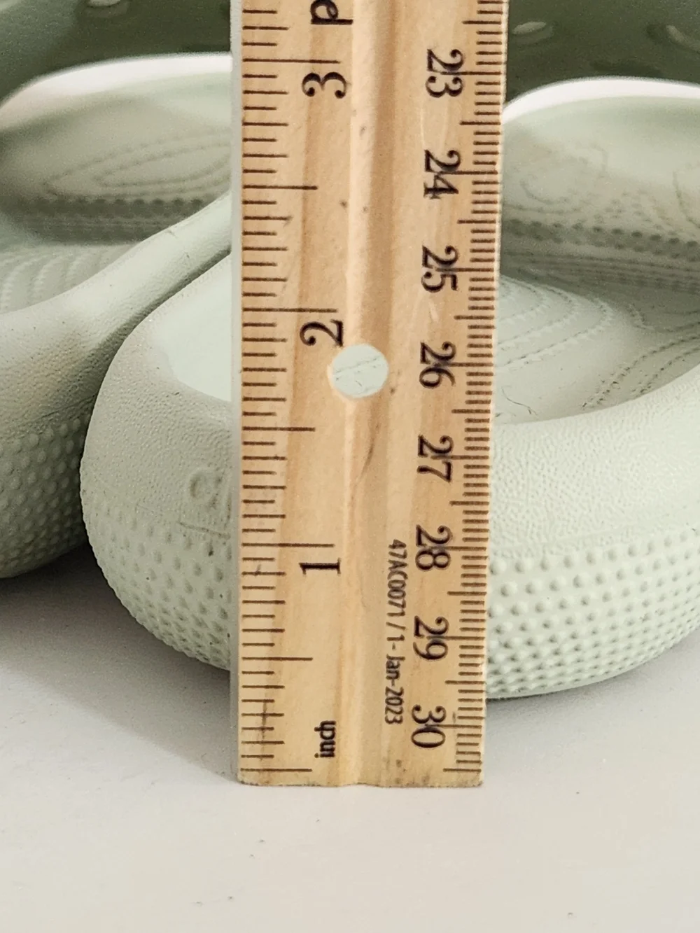 Crocs Pale Green Slide Sandals Size 7